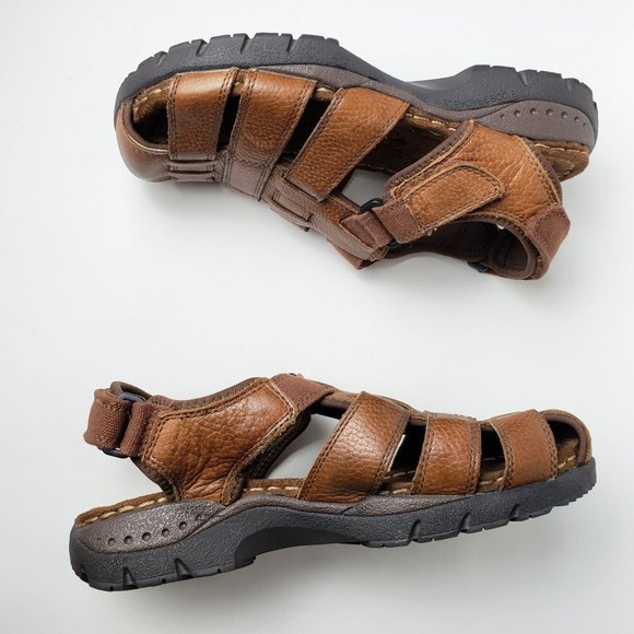 Earth Spirit Gelron 2000 Fisherman 2513067 Brown Leather Sandals, Mens Sz 8 - Picture 4 of 12